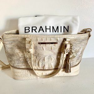 Brahmin Melbourne Mini Asher Satchel in Stardust